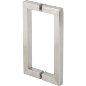 SQ6x6 8x8 SQUARE BACK TO BACK PULL HANDLE  SHOWER DOOR HANDLE FOR HEAVY GLASS FRAMELESS SHOWER DOORS