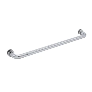 STB18"/24" Tubular Single Sided Towel Bar For Glass With Metal Washer Single Pull