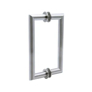 MT6"/8"  Mitered Round Tubing Mitered Corner Back-To-Back Pull Handle