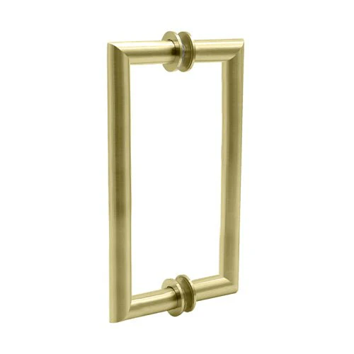 MT6"/8" Mitered Round Tubing Mitered Corner Back-To-Back Pull Handle - Image 2