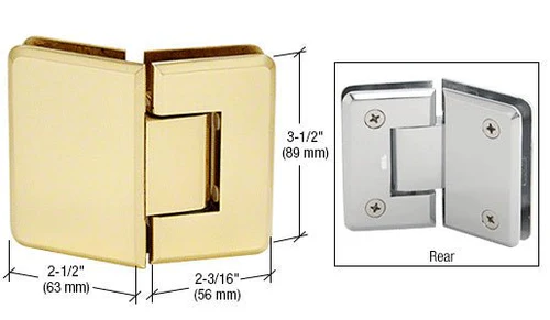 PI045 Standard Bevevled 135 Degree Glass-to-Glass Shower Hinge - Image 9