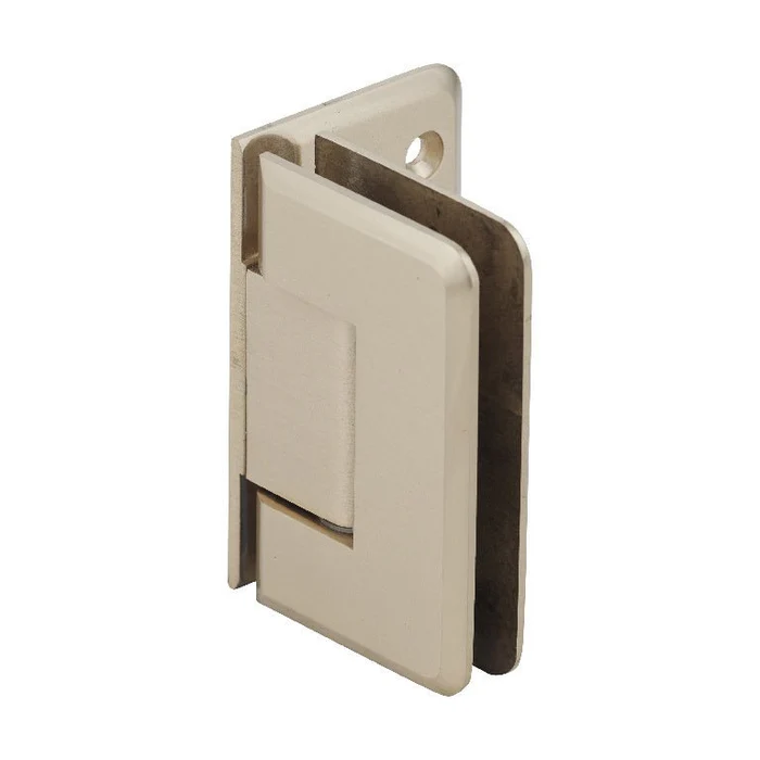 PI344 Adjustable Standard Beveled Wall Mount Offset Back Plate Shower Hinge - Image 4