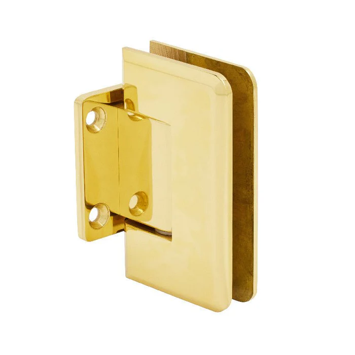 JRPR074 Junior Beveled Wall Mount Short Back Plate Shower Hinge