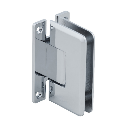 JRPR037H Junior Beveled Wall Mount Short Back Plate Shower Hinge