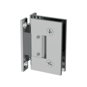 GE337H Standard Adjustable Square Corner Wall Mount H Back Plate Shower Hinge