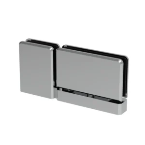 PR07 Beveled Glass to Glass Top or Bottom Mount Pivot Shower Hinge with Attached U-Clamp