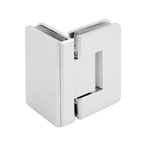 RE092 Standard Round Corner 90 Degree Glass-to-Glass Shower Hinge