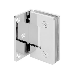 RE044 Standard Round Corner Wall Mount Offset Back Plate Shower Hinge