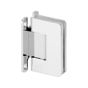 RE037H Standard Round Corner Wall Mount H Back Plate Shower Hinge
