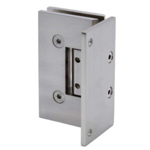 VE344 Adjustable Heavy Duty Wall Mount Offset Black Plate Shower Hinge