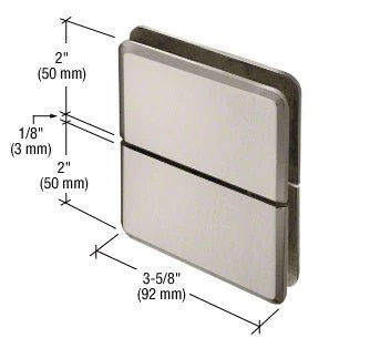 PR02 Standard Beveled Glass-To-Glass Mount Pivot Shower Hinge - Image 5