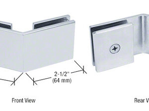SCL135 Square 135 Degree Glass-to-Glass Clamp