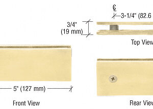 SCL180 Square 180 Degree Glass-to-Glass Clamp