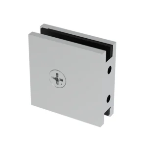 SCL1 Square Style Notch-in-Glass Fixed Panel U-Clamp Shower Bracket 2 holes