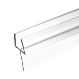 SBR One-Piece Bottom Rail With Clear Wipe for 3/8" , 1/2" Glass